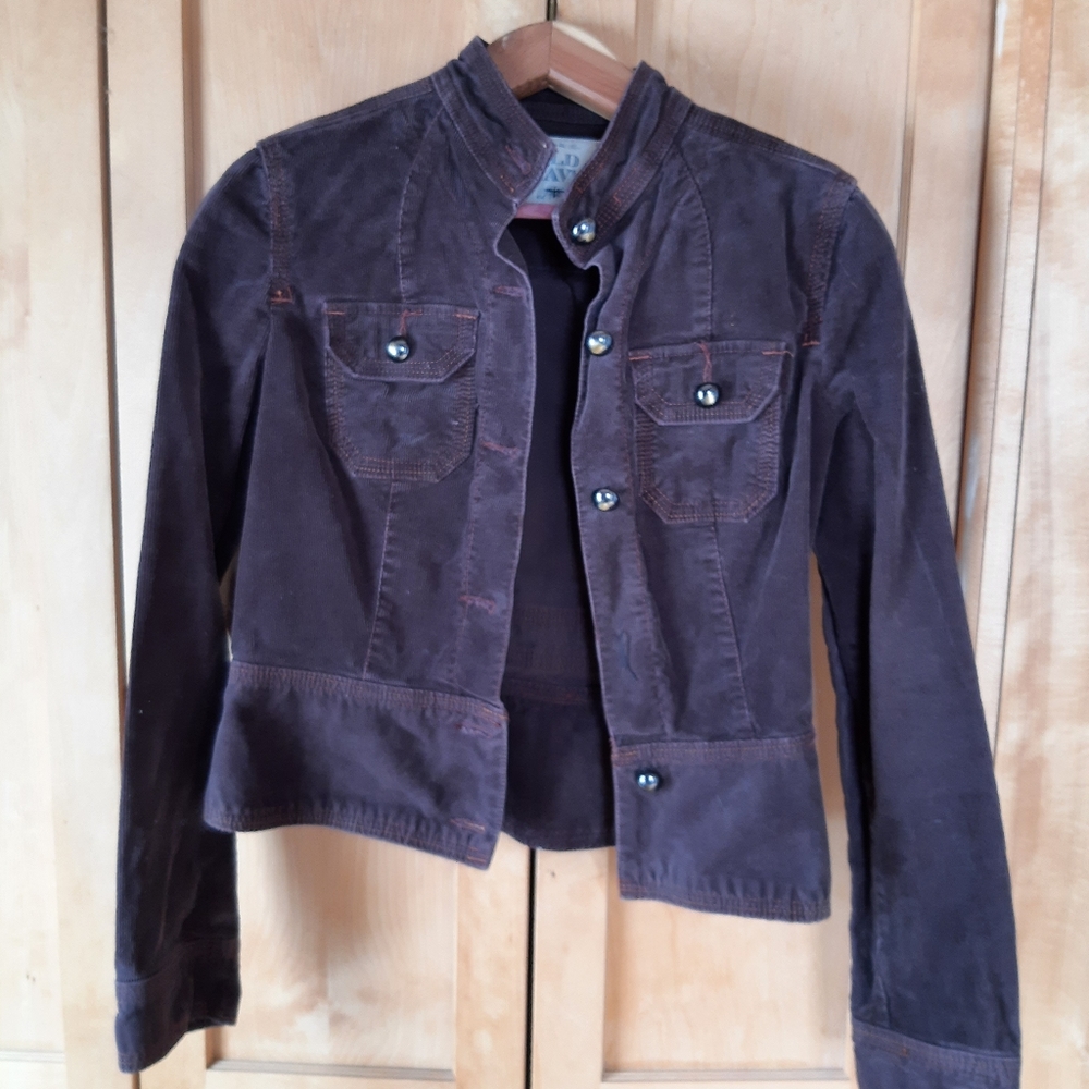 Cute Plum Corduroy Jacket